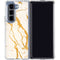 Cracked Marble Galaxy Z Fold5 5G Clear Case