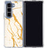Cracked Marble Galaxy Z Fold5 5G Clear Case