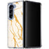 Cracked Marble Galaxy Z Fold5 5G Clear Case