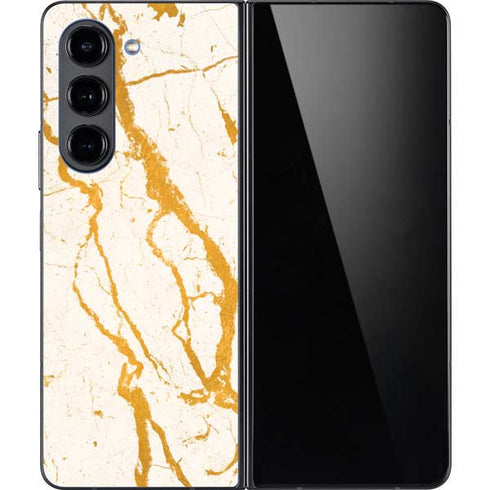 Cracked Marble Galaxy Z Fold5 5G Skin