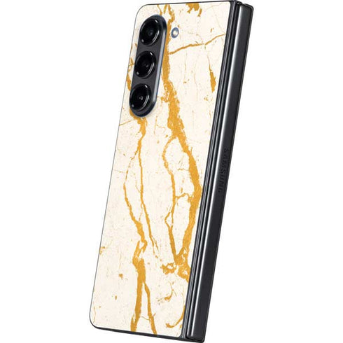 Cracked Marble Galaxy Z Fold5 5G Skin