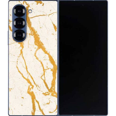 Cracked Marble Galaxy Z Fold6 Skin