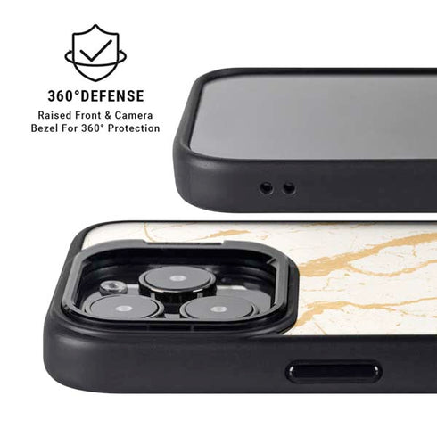 Cracked Marble iPhone 13 Pro Kickstand Case