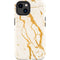 Cracked Marble iPhone 15 Impact Case