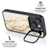Cracked Marble iPhone 15 Kickstand Case