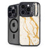 Cracked Marble iPhone 15 Pro Max Kickstand Case