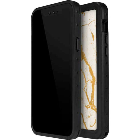 Cracked Marble iPhone 15 Pro Waterproof Case