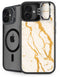 Cracked Marble iPhone 16 Kickstand Case