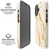 Cracked Marble iPhone 16 Magsafe Impact Case