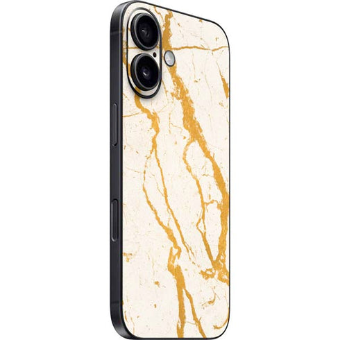 Cracked Marble iPhone 16 Plus Skin