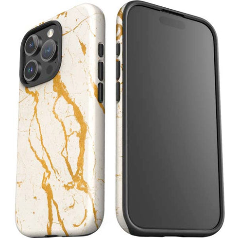 Cracked Marble iPhone 16 Pro Impact Case
