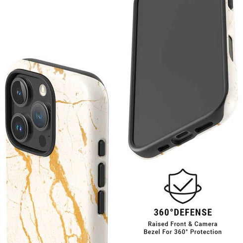 Cracked Marble iPhone 16 Pro Magsafe Impact Case