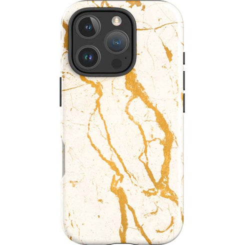 Cracked Marble iPhone 16 Pro Max Impact Case