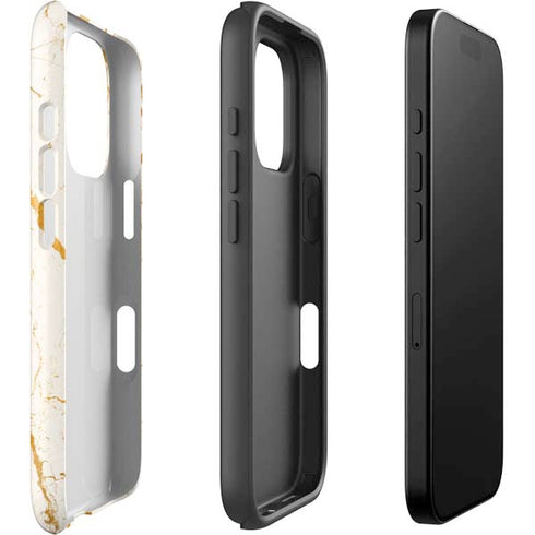 Cracked Marble iPhone 16 Pro Max Impact Case