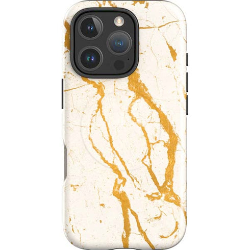 Cracked Marble iPhone 16 Pro Max Magsafe Impact Case