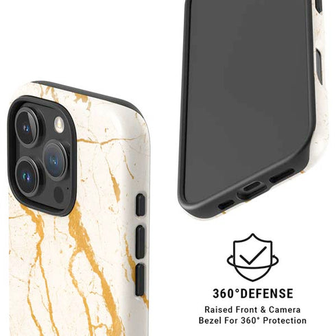 Cracked Marble iPhone 16 Pro Max Magsafe Impact Case