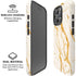 Cracked Marble iPhone 16 Pro Max Magsafe Impact Case