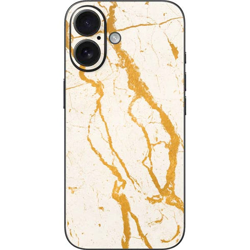 Cracked Marble iPhone 16 Skin