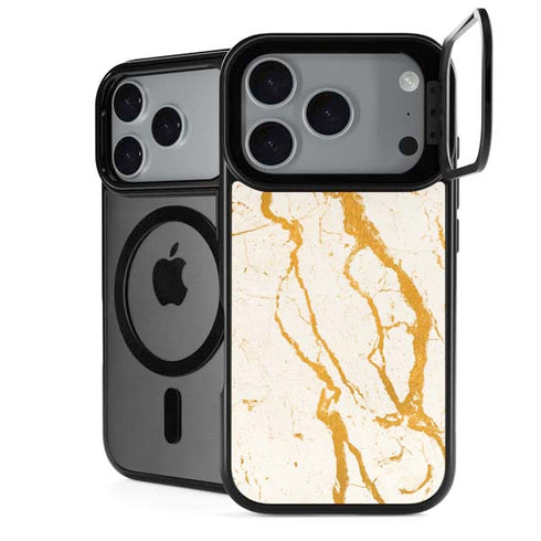 Cracked Marble iPhone 18 Pro Kickstand Case