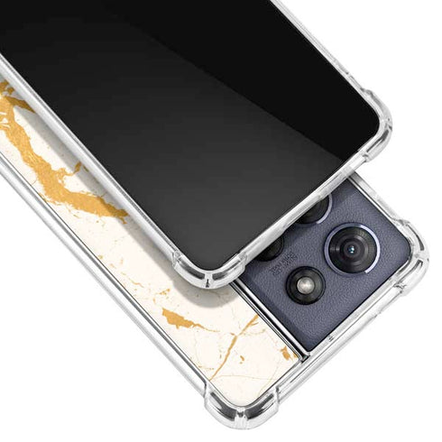 Cracked Marble Moto G 5G (2025) Clear Case