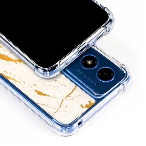 Cracked Marble Moto G 5G (2024) Clear Case