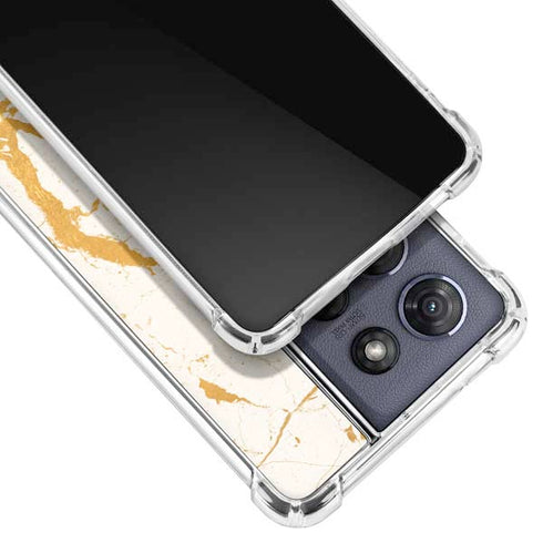 Cracked Marble Moto G Power 5G (2025) Clear Case