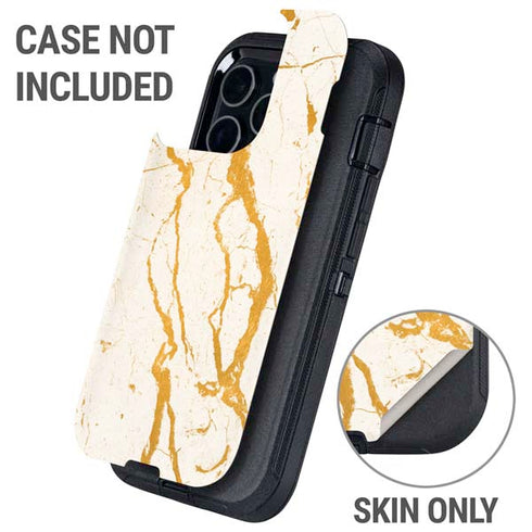 Cracked Marble Otterbox Defender iPhone Skin