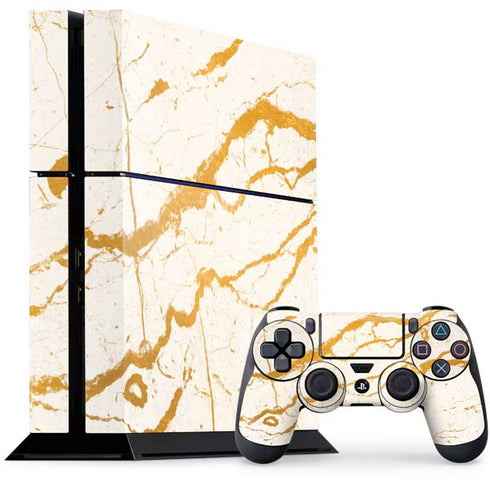 Cracked Marble PS4 Console and Controller Bundle Skin
