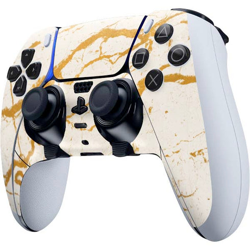 Cracked Marble PS5 DualSense Edge Pro Controller Skin
