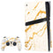 Cracked Marble PS5 Pro Disk Bundle Skin