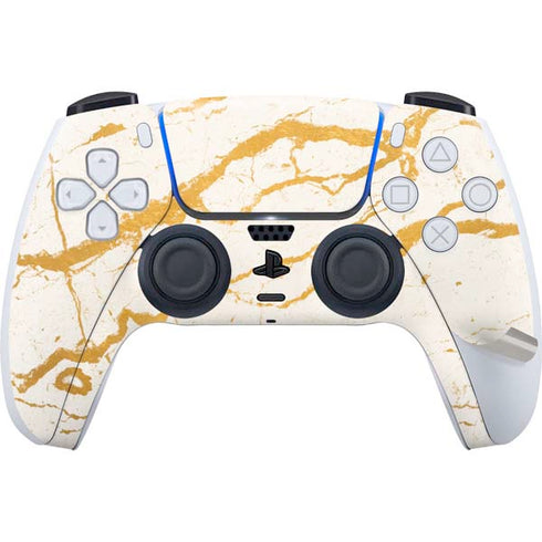 Cracked Marble PS5 Pro Disk Bundle Skin