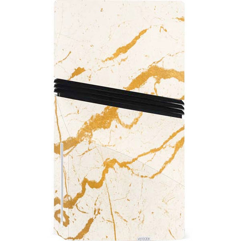 Cracked Marble PS5 Pro Disk Console Skin