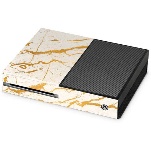 Cracked Marble Xbox One Console Skin
