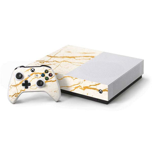 Cracked Marble Xbox One S All-Digital Edition Bundle Skin
