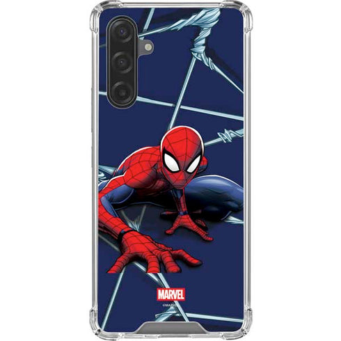 Marvel Spiderman Crawling Spiderman Galaxy A17 Clear Case