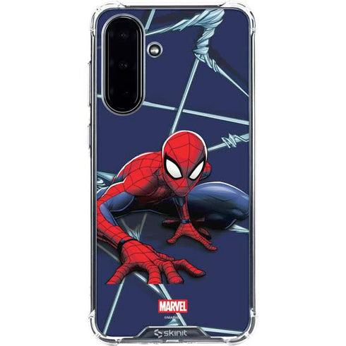Marvel Spiderman Crawling Spiderman Galaxy A36 5G Clear Case