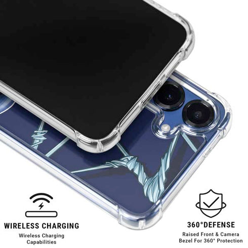 Marvel Spiderman Crawling Spiderman Galaxy S25 Plus Clear Case