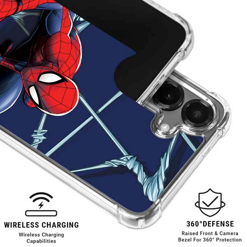 Marvel Spiderman Crawling Spiderman Galaxy S26 Plus Clear Case