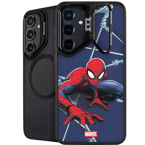 Marvel Spiderman Crawling Spiderman Galaxy S26 Plus Kickstand Case