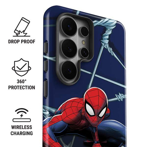 Marvel Spiderman Crawling Spiderman Galaxy S26 Ultra Impact Case