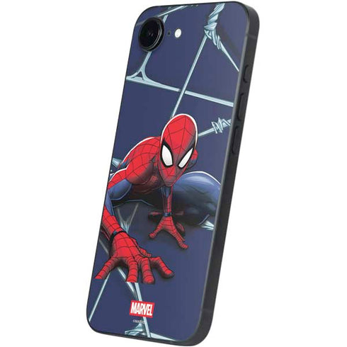 Marvel Spiderman Crawling Spiderman iPhone 16e Skin