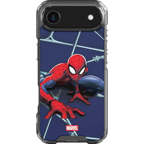 Marvel Spiderman Crawling Spiderman iPhone 17 Air Clear Case