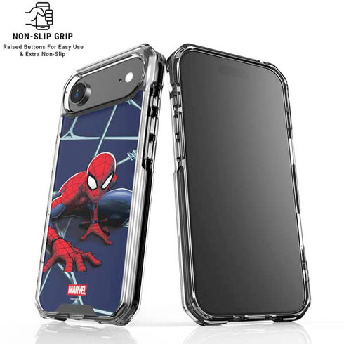 Marvel Spiderman Crawling Spiderman iPhone 17 Air Clear Case