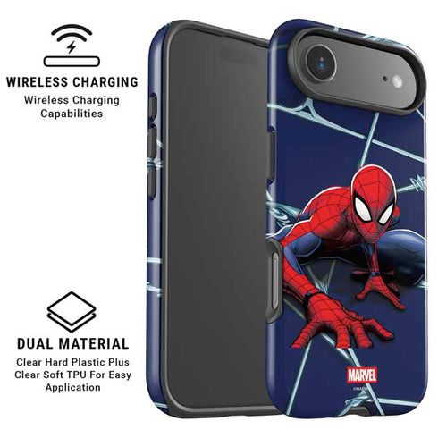 Marvel Spiderman Crawling Spiderman iPhone 17 Air Magsafe Impact Case