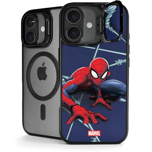 Marvel Spiderman Crawling Spiderman iPhone 17 Kickstand Case