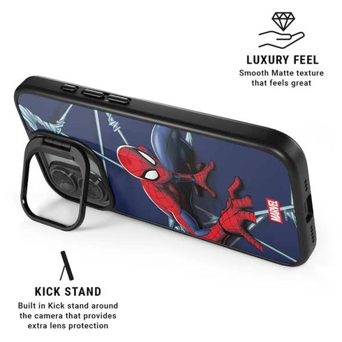 Marvel Spiderman Crawling Spiderman iPhone 17 Kickstand Case