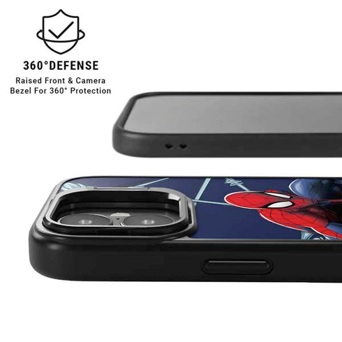 Marvel Spiderman Crawling Spiderman iPhone 17 Kickstand Case