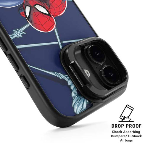 Marvel Spiderman Crawling Spiderman iPhone 17 Kickstand Case