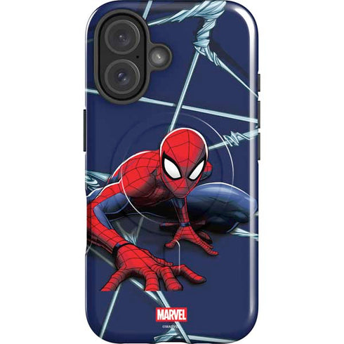 Marvel Spiderman Crawling Spiderman iPhone 17 Magsafe Impact Case