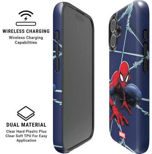 Marvel Spiderman Crawling Spiderman iPhone 17 Magsafe Impact Case